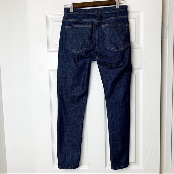 Dark Indigo Everlane Mid Rise Skinny Ankle Jeans - Picture 7 of 7